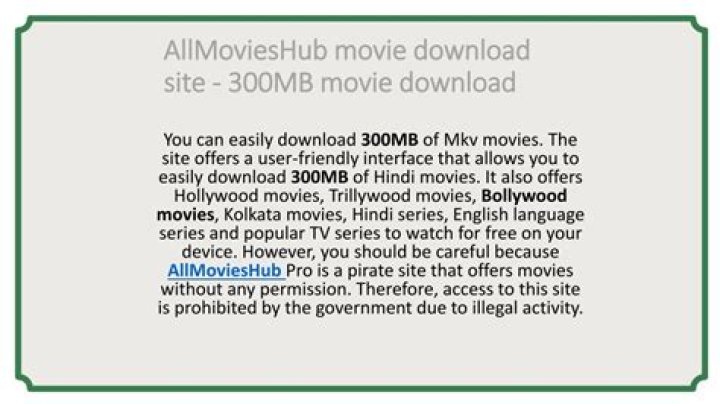 300MB Movie Download: Your Ultimate Guide to Accessing High-Quality Films