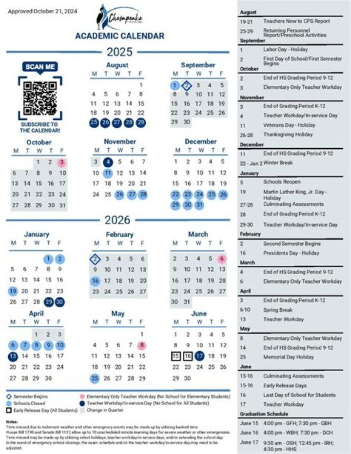 Chesapeake Public Schools Calendar 2024-2025: Your Essential Guide to Key Dates