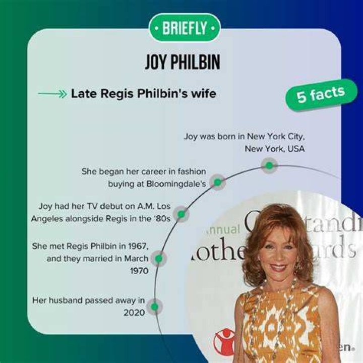 Joy Philbin: A Glimpse into the Life of Regis Philbin's Beloved Wife