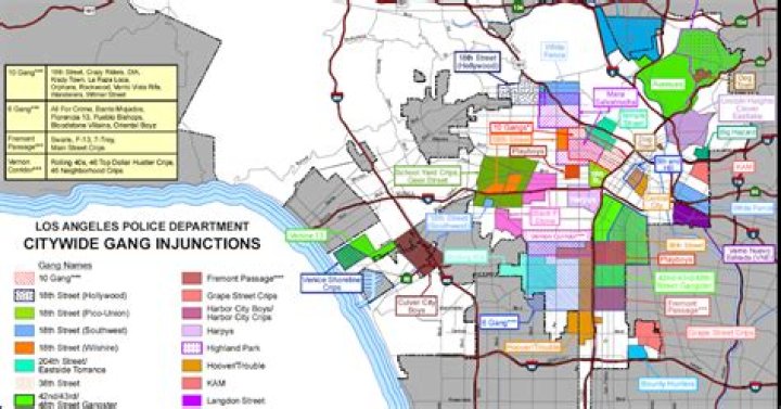 Los Angeles Gang Map