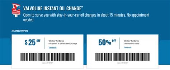 Maximize Your Savings: Unlock Valvoline Coupon $25 Off Today