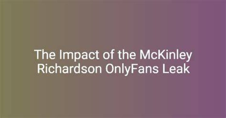 McKinley's Legacy: Understanding the Company Behind 'Mckinley Richardson of Leak' Searches