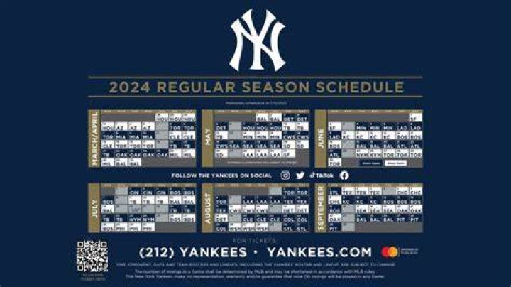 New York Yankees Schedule 2024: Your Ultimate Guide to the Upcoming Season