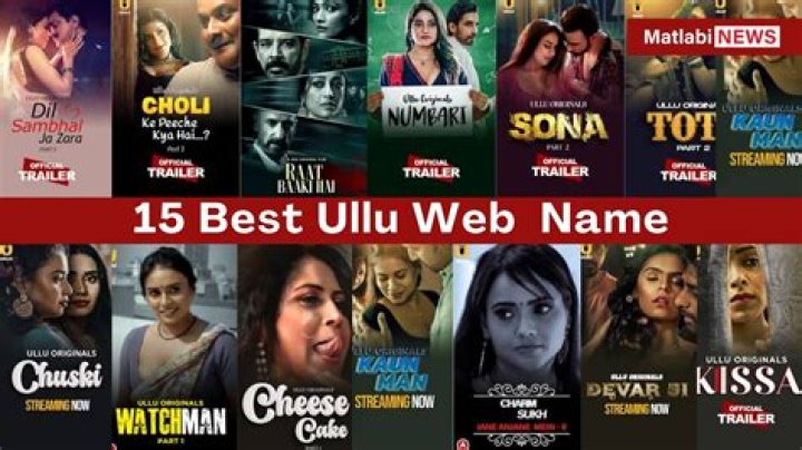 Ultimate Guide to Ullu All Web Series Names: Your Must-Watch List