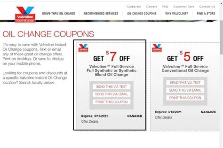 Valvoline Coupon Synthetic Oil Change: Save Big on Your Next Oil Change